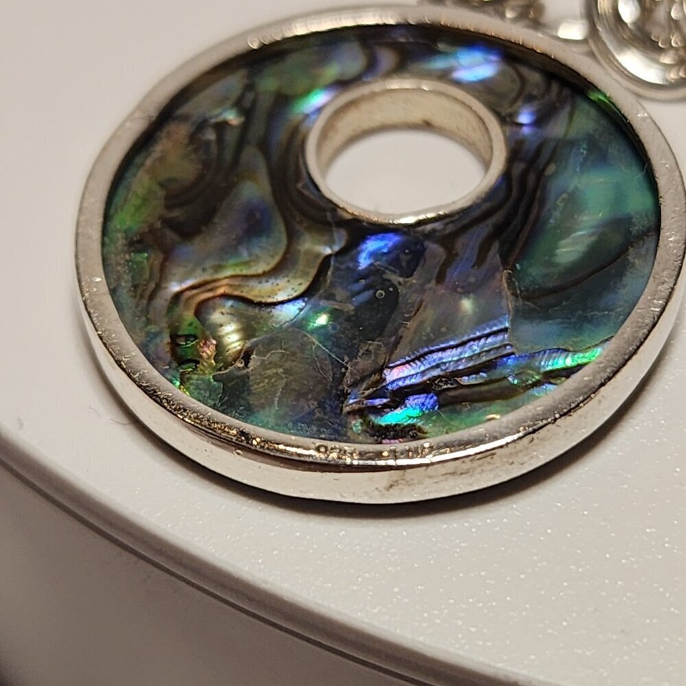 925 Silver Abalone toggle Bracelet - Picture 7 of 7